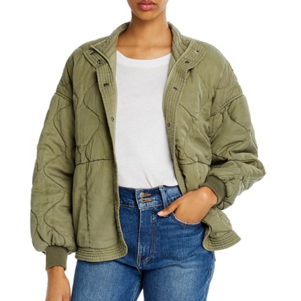 Blank NYC bomber button jacket